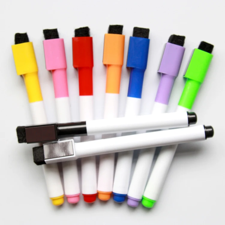 Color Wet Erase Magnetic Solid Whiteboard Chalk Marker