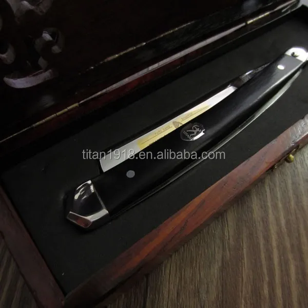 wooden handle shaving razor straight razor man shaving