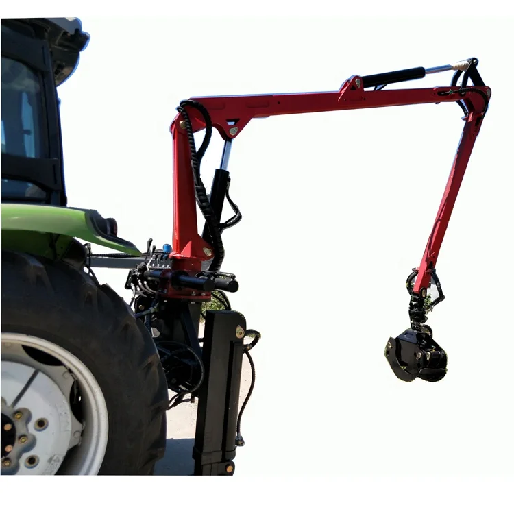 Forest implement tractor truck link timber grab hydraulic grapples