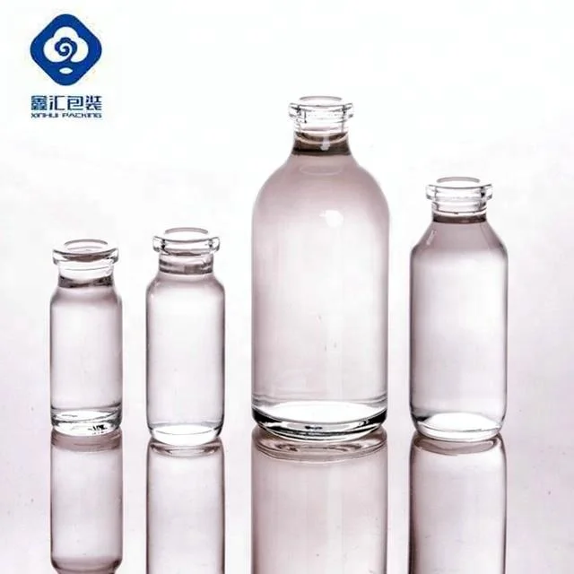 20ml moulded clear usp type glass vial for injection