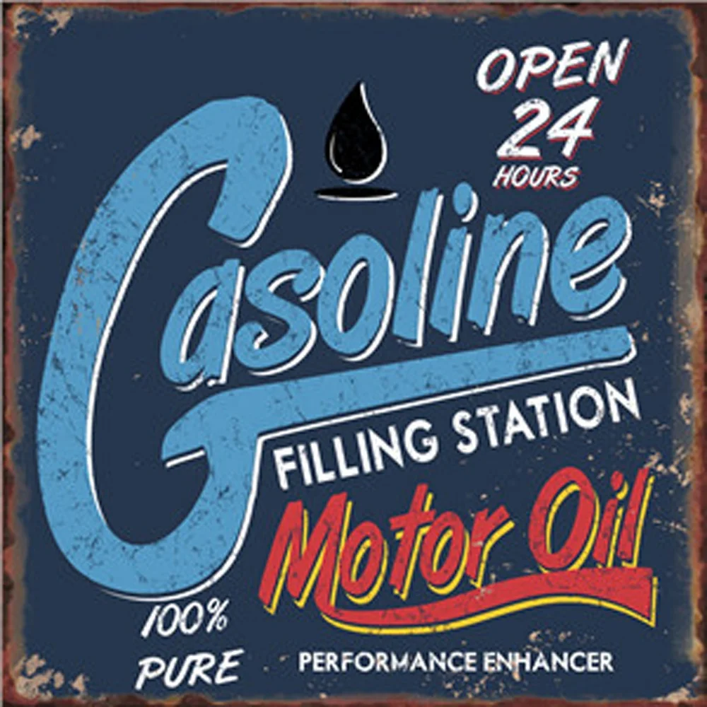 Preciser Rectangular Retro Graffiti And Street Art Printing Metal Poster