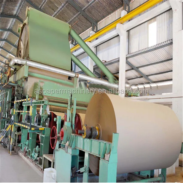 fluting and test liner paper / rolling paper production machinery from rice straw