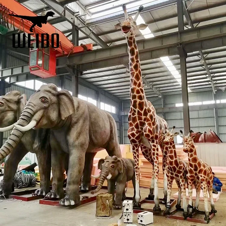 Life size elephant animatronic animal robot animal model