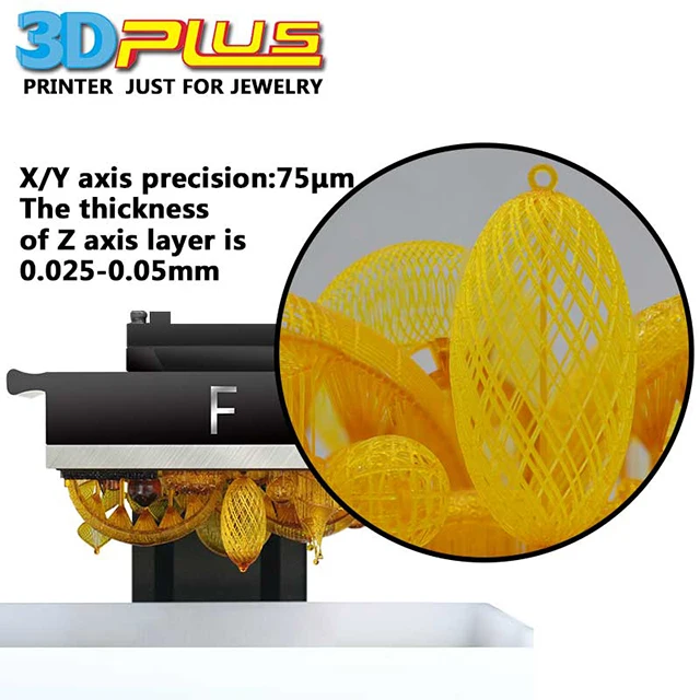 2021 Best Sale Long Life 20000 Hours LED UV Curing DLP 3D Printer for Jewellery