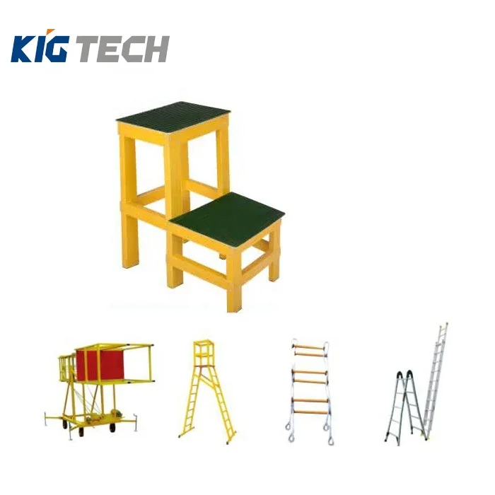 Good performance High insulation Fiberglass double side A type ladder
