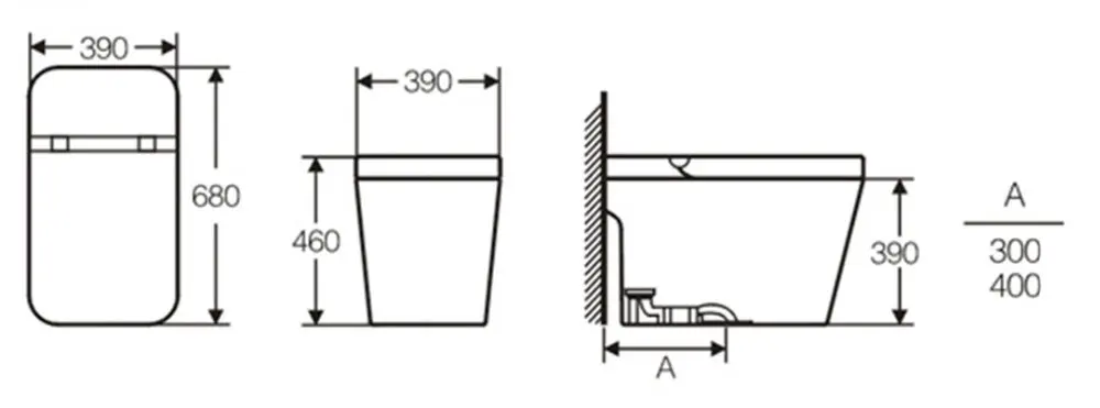 
CE Smart Intelligent Toilets 990 