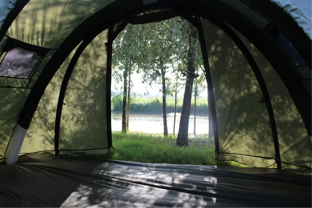 Canvas Pop Up Cube Ice Carp Fishing Tent Bivvy for Carp Fishing