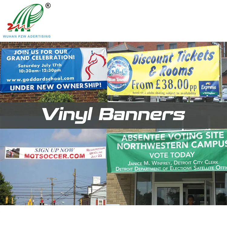 Custom Outdoor Vinyl  Large Format Banners With Grommets