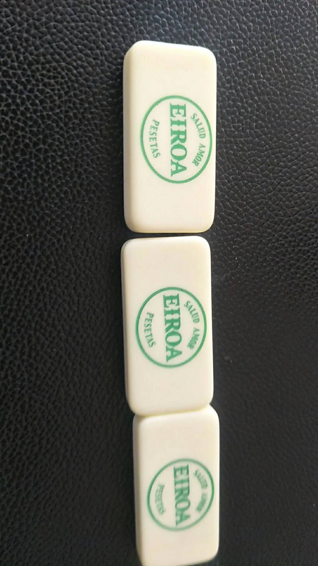 regular size of acrylic domino in wooden box with heat transfer printing at both side packing for set of Domino