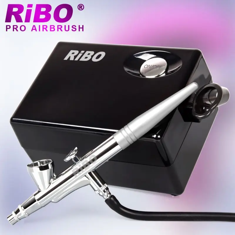 Professional Airbrush kit Mini Compressor Kit for Multi Purpose Air Brushing: Make up Body Paint Temporary Tattoos Nail Art Pain