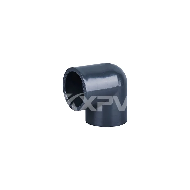 Custom Long Radius Industrial PN16 Plastic Pipe Fittings Round UPVC 3d 90 Degree Elbow
