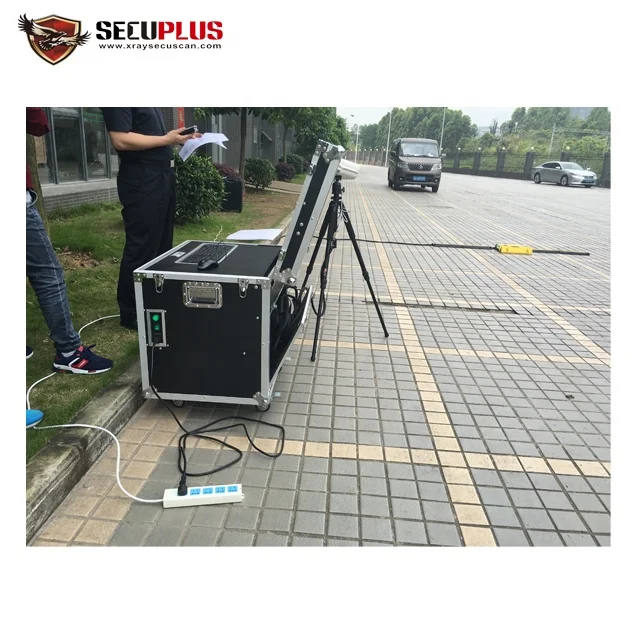 Portable under vehicle screening system scanner for vehicle inspection for checkpionts, hospital