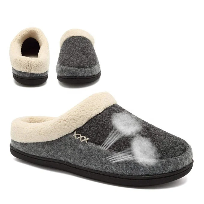 Mens Slippers Amazon Memory Foam Slippers Slip-on Clog Scuff House Shoes