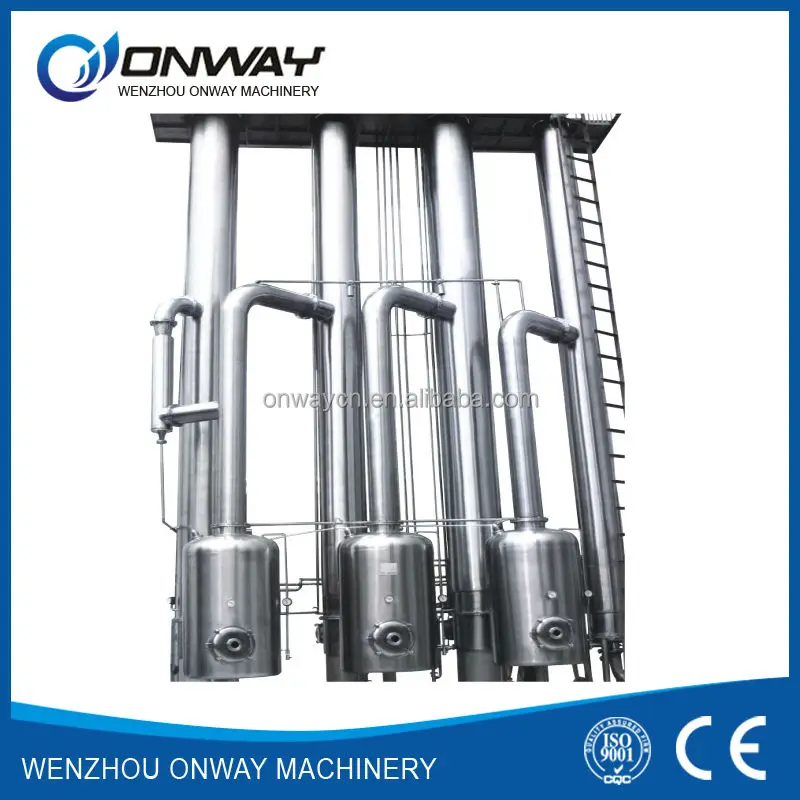 SHJO high efficient factory price Titanium vacuum falling film Evaporator Evaporation Crystallizer Waste Water Treatment