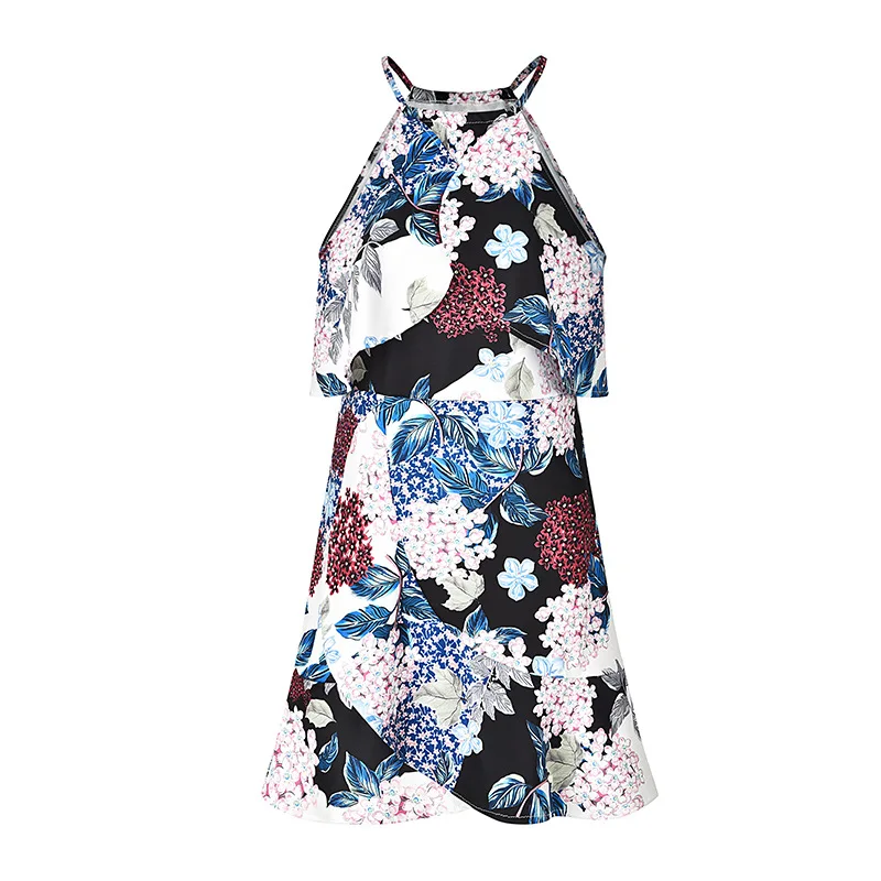 hot sale sexy women digital print falbala woman skirt