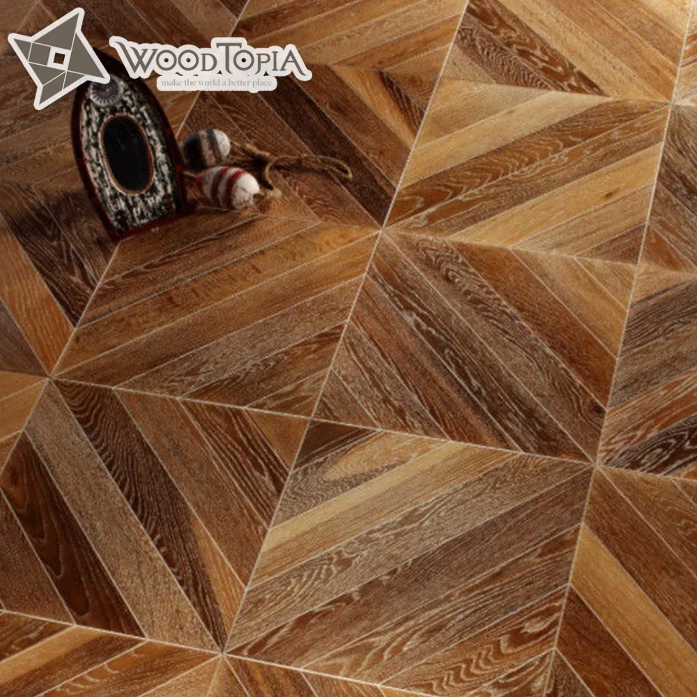2022 Woodtopia Good quality Luxury Oak wood art parquet flooring