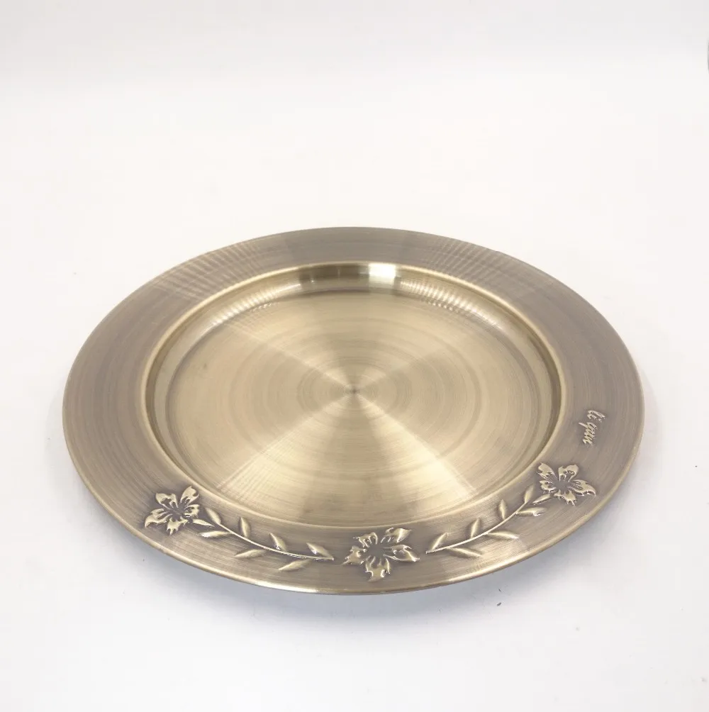 Stainless Steel silver dinner plates