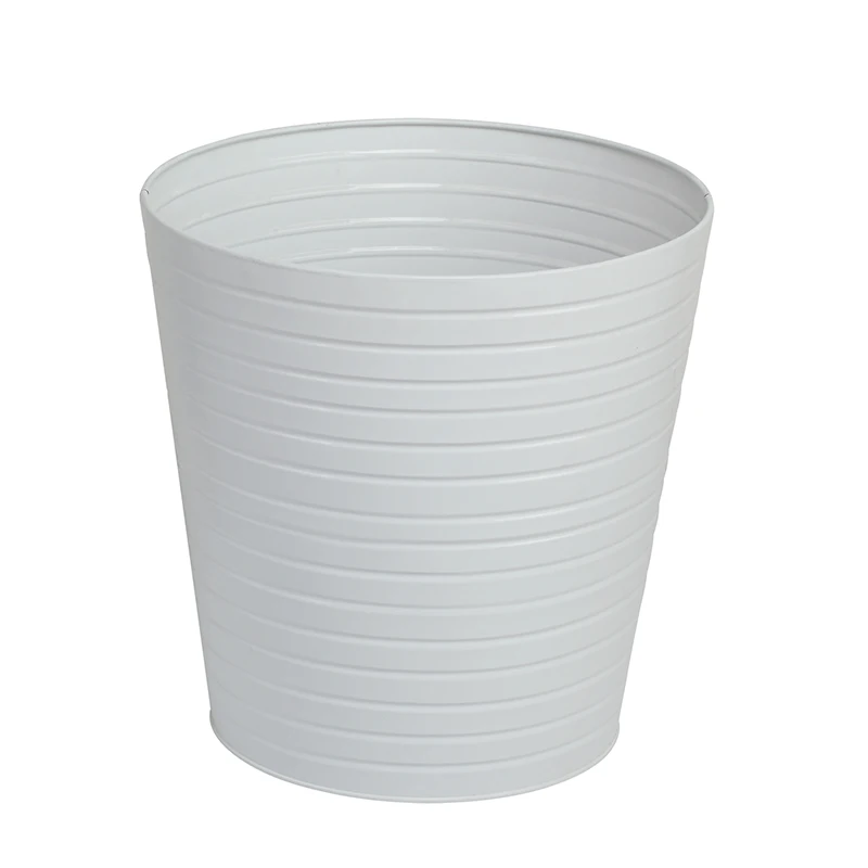 Large/Small Garden Storage Bucket Galvanized Metal Can Flower Pail Water Bucket Children Gardening Toys Gardening Accessories