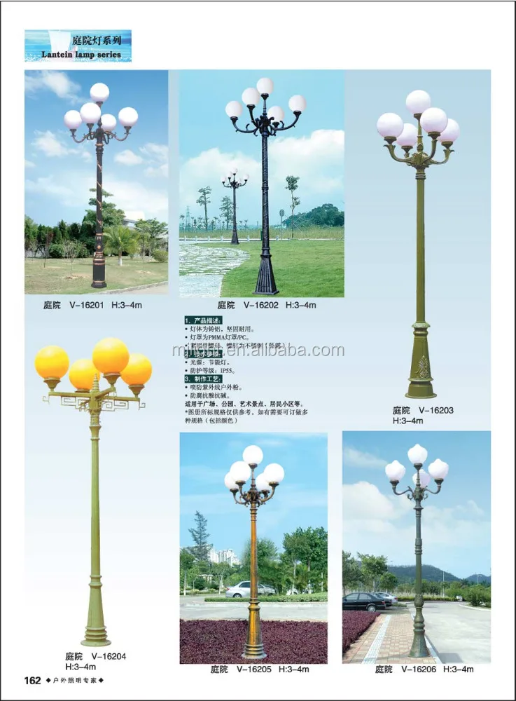 China manufacturer die-casting e27 35w garden ball lamp for decoration