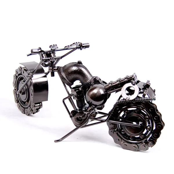 Mettle Creative Metal Craft Gift Home Decoration Large Handmade Iron Motorcycle Model For Promotion Gift