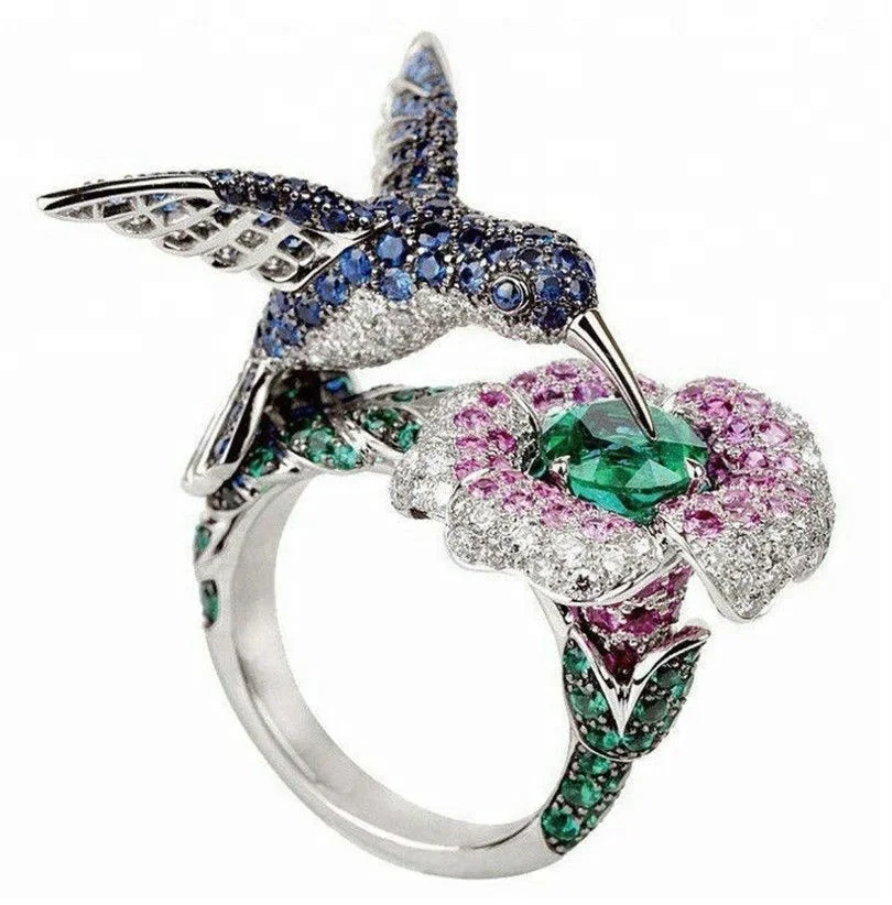 
925 sterling silver animal world rings jewelry 