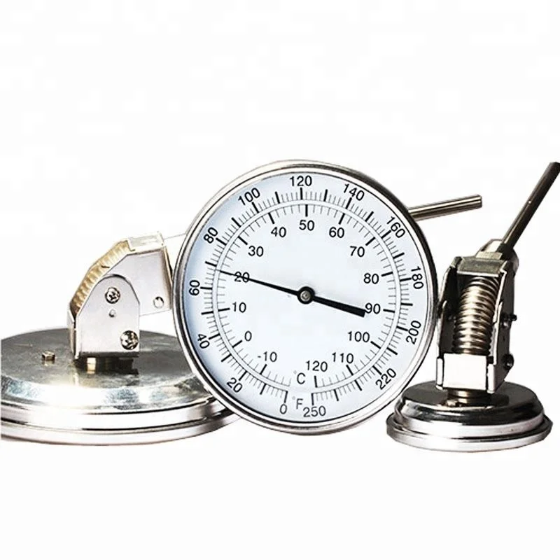 High quality Adjustable angle bimetal thermometer