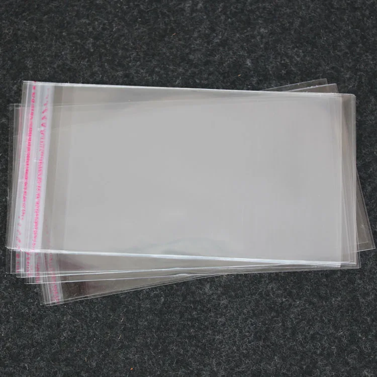 plastic OPP/CPP bags for clothing packing Clear OPP packing bags with header and self adhesive