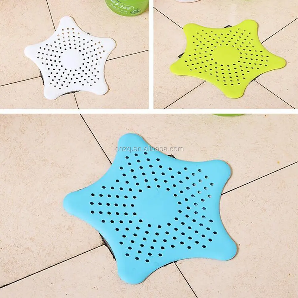 
Plastic Star Shape Household Sink Strainer Hair Catcher Shower Drain Cover 