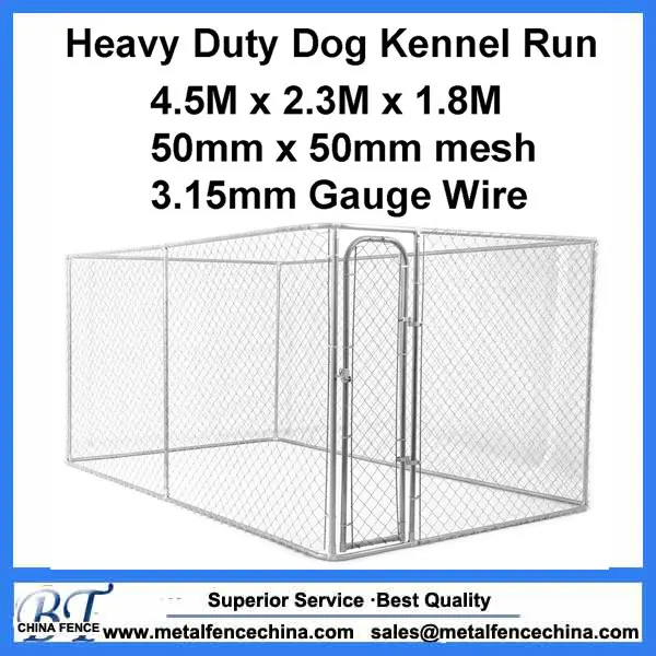
Large Custom Chain Link Metal Dog Kennel Outdoor Pet House Dog Runs Cage 