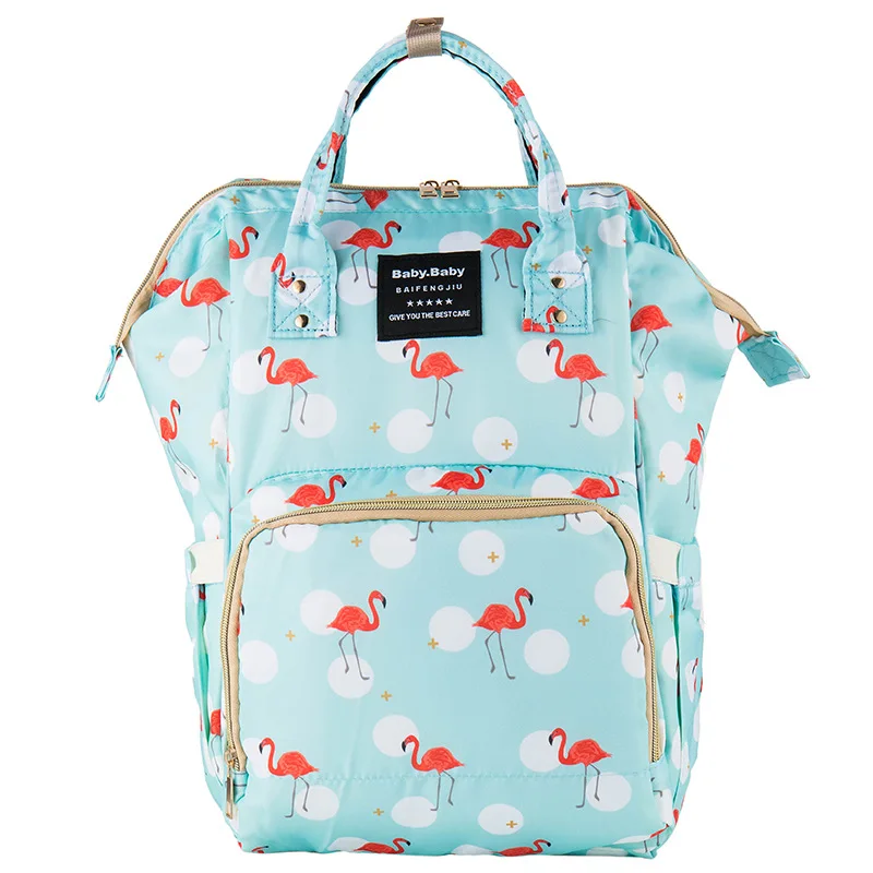 Print Waterproof Diaper Bag for Mom Trendy Diaper Backpack Baby Diaper Bag Carry Baby Bag