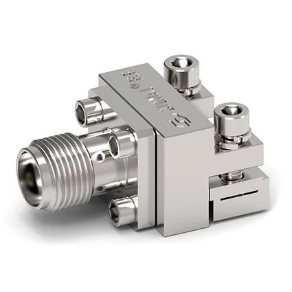 40GHz, 2.92mmK Female Microwave Connector, Clamp/Solder Captive Contact Attachment End Launch PCB, Removable End Launch