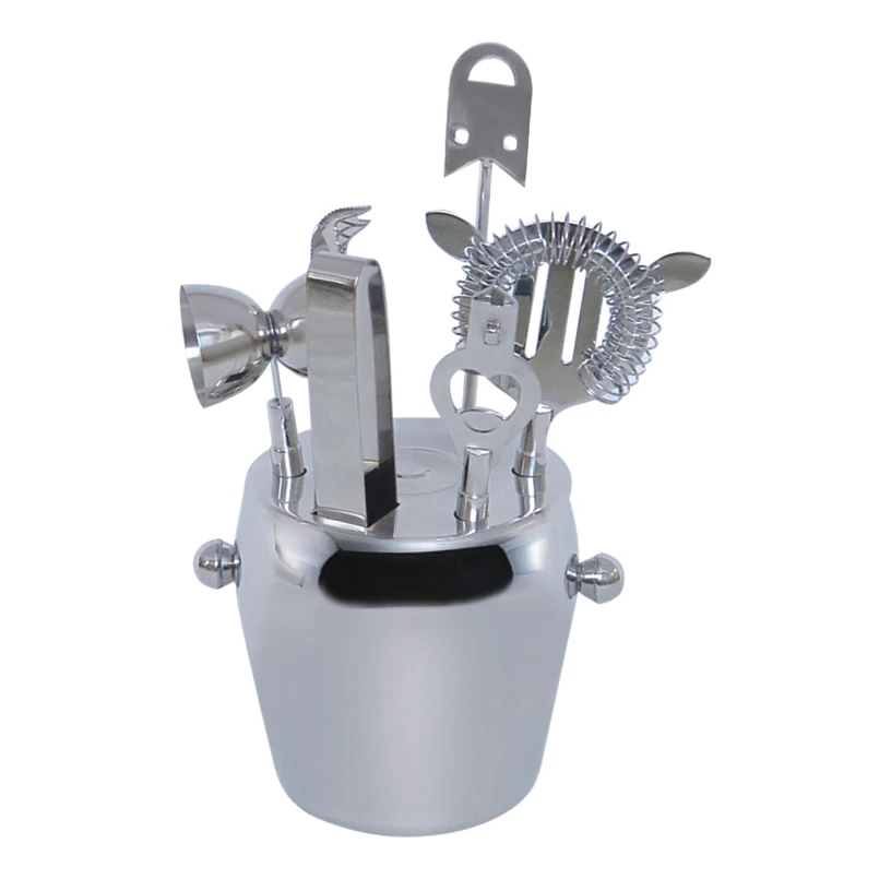 
Food Grade Stainless Steel cocktail set silver wine tool set bartender 