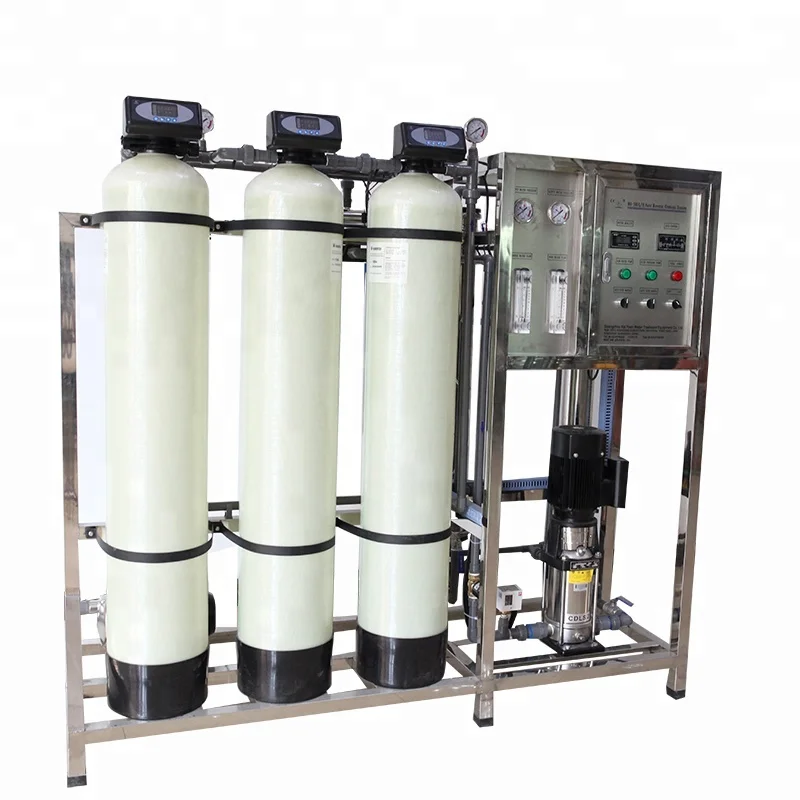 500LPH borehole underground salty drinking pure water making machine treatment plant