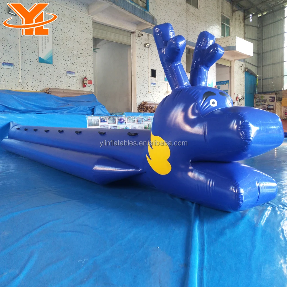 Inflatable Dragon Style 8 Seat Banana Boat for Water Park Amusement Fly fish Boat