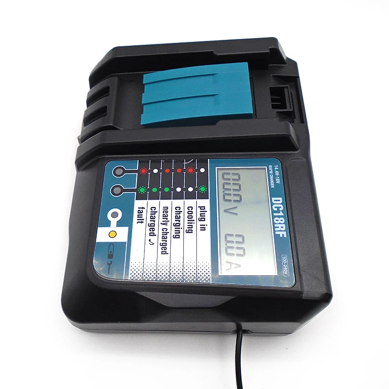 DC18RF 18V Li-ion replace Power Tools Battery Charger for Makitas 14v-18v Drill Charger with led screen and USB output