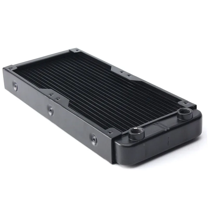 Computer Radiator Water Cooling Radiator 240 MM Aluminum Water Cooler 18 Tubes Heat Exchanger CPU Heat Sink For Laptop Desktop