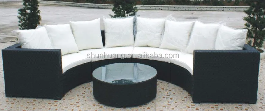 
new style garden rattan sofa sectional outdoor aluminum sofa sets 