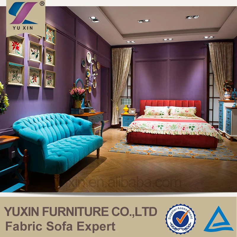 China professional classical fabric bed