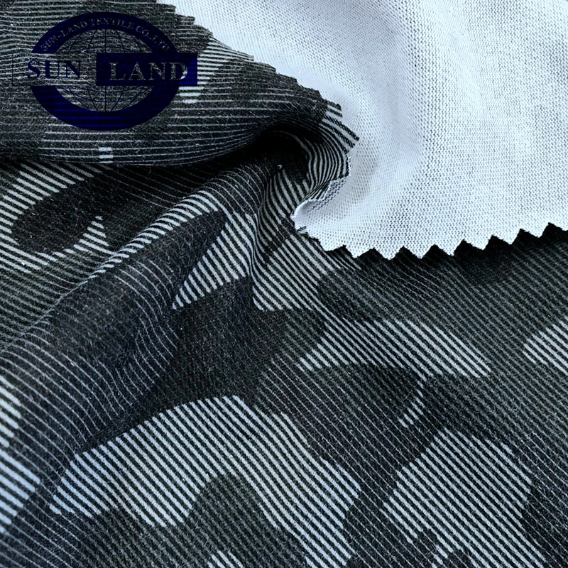 sublimation print use  basic crew neck tee shirts clothing polyester cover cotton knit jersey fabric