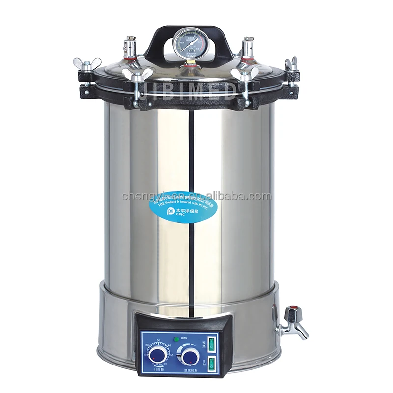 Cheap Price 18L Stainless Steel Electrical Portable Autoclave Mini Sterilizer with Timing Temperature Control