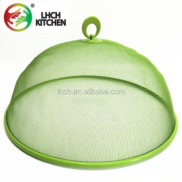 
Kitchen table top round color powder coating steel wire mesh food cover dome 