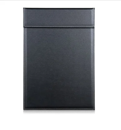Office Stationery A4 Leather Paper Clip Board with Magnet Clip