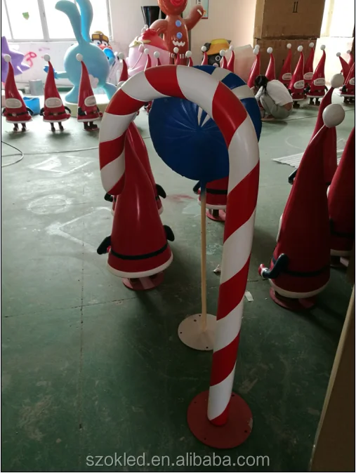 Slim Fiberglass Candy Canes