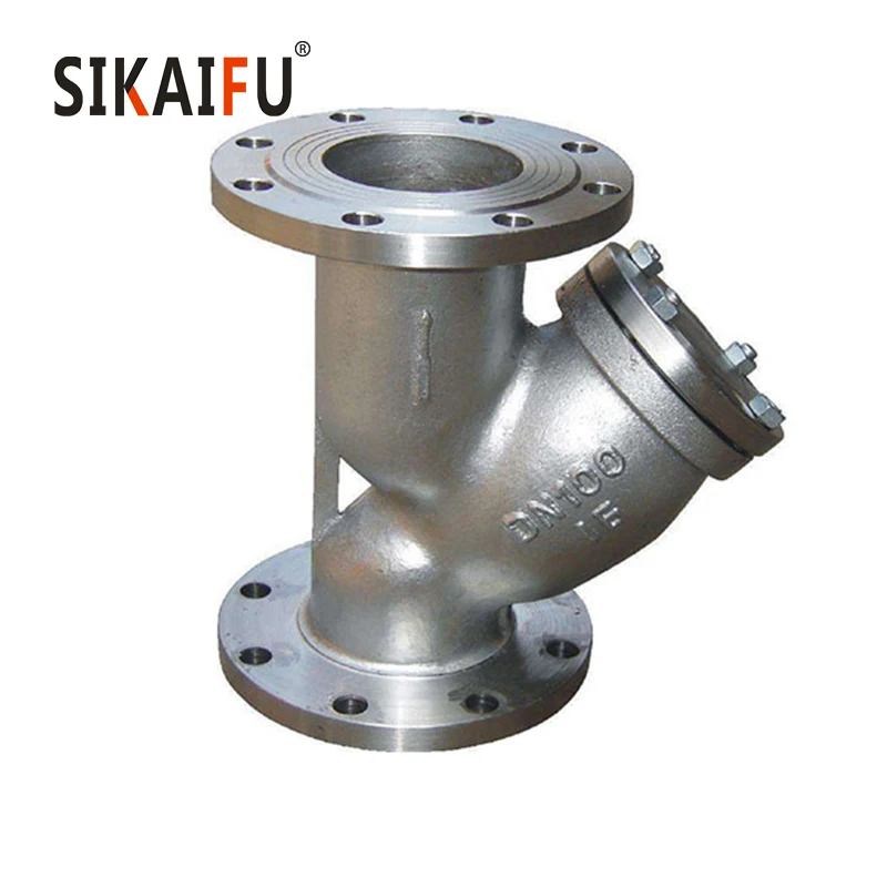 Factory Supply Stainless Steel Hardware CF8 Y-Strainer Flange Connection