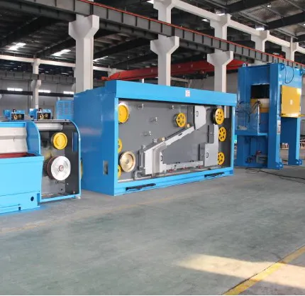 Fine Wire copper wire Drawing Machine with  Online Annealer + Auto Double Spooler winding machine
