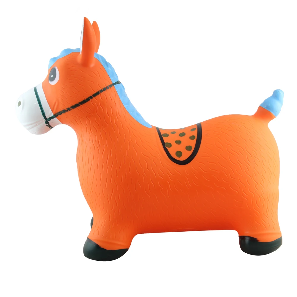 
PVC inflatable horse with color paint for kids 