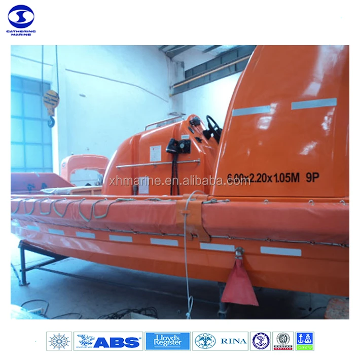 SOLAS Orange Color Fast Rescue Boat with 12 Persons Capacity