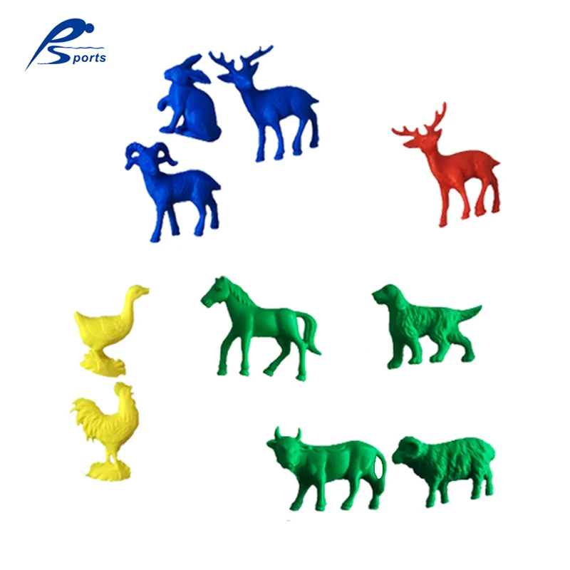 
Preschool Play Games 192pcs Plastic Animal Group Toy Animals Shape Counting Set Schools Teaching Aids 