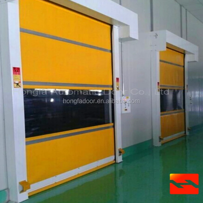 PVC  Polycarbonate Transparent Fast Roller Shutter Door