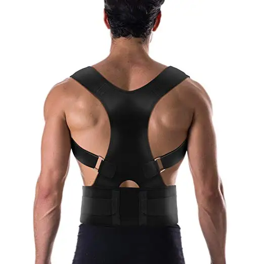 ZRWM35 Male female adjustable magnetic posture corrector corset back brace back belt lumbar support straight corrector